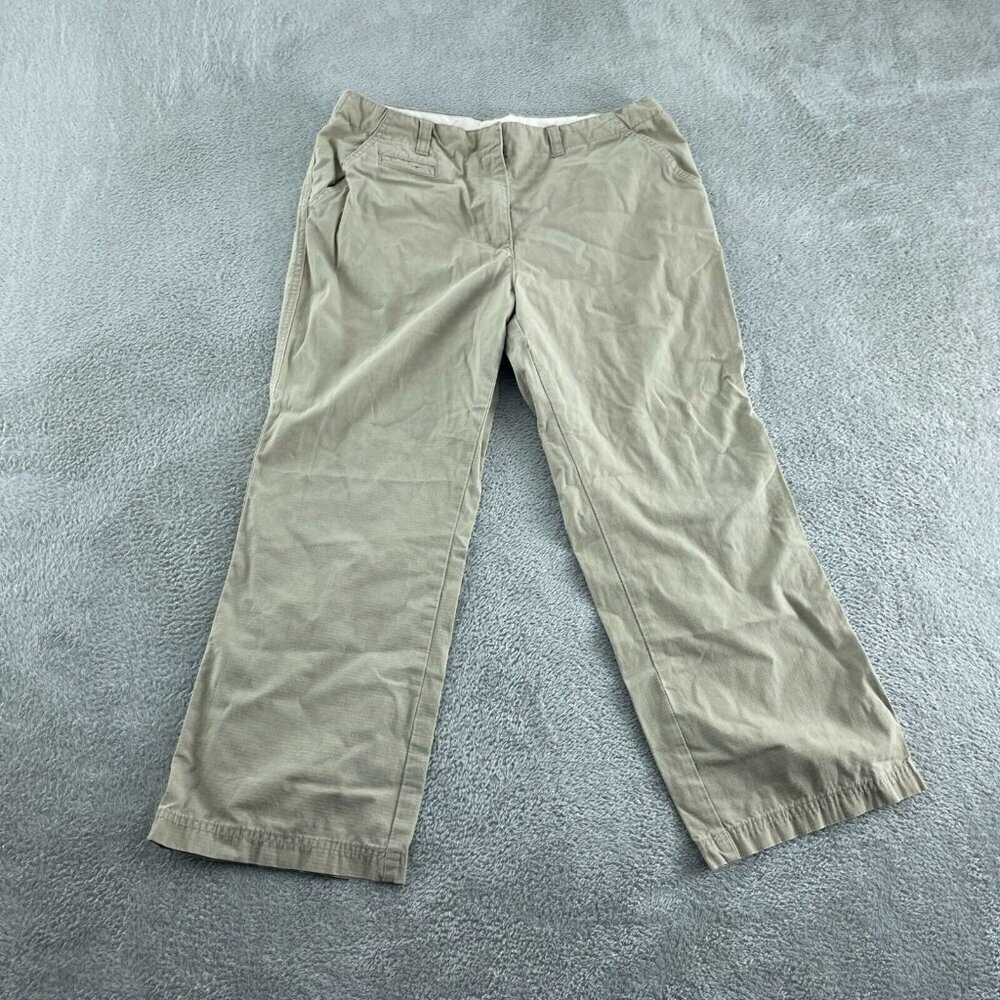 Isaac Mizrahi For Target Womens Khaki Chino Pants Size 10 Cotton Leg  2762